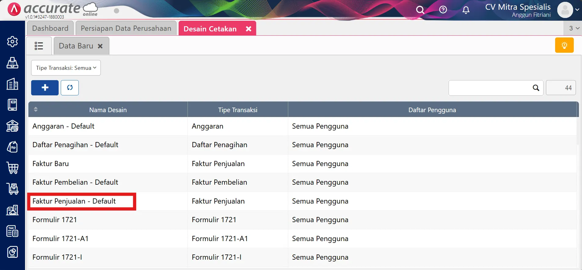 Cara menampilkan terbilang huruf kapital di faktur penjualan